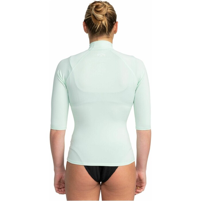 2024 Billabong Mujer Tropic Surf UV50 Chaleco De Lycra De Manga Corta EBJWR03015 - Sweet Mint